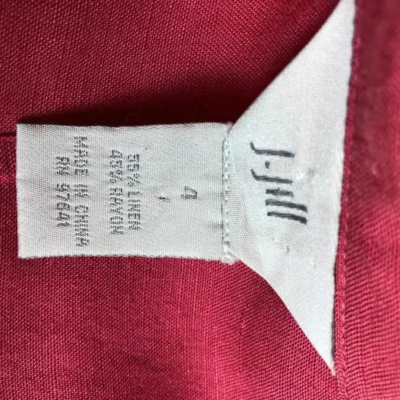 J.Jill Linen Blend Women Button Down Shirt Jacket Blouse Size 4 - Picture 3 of 6